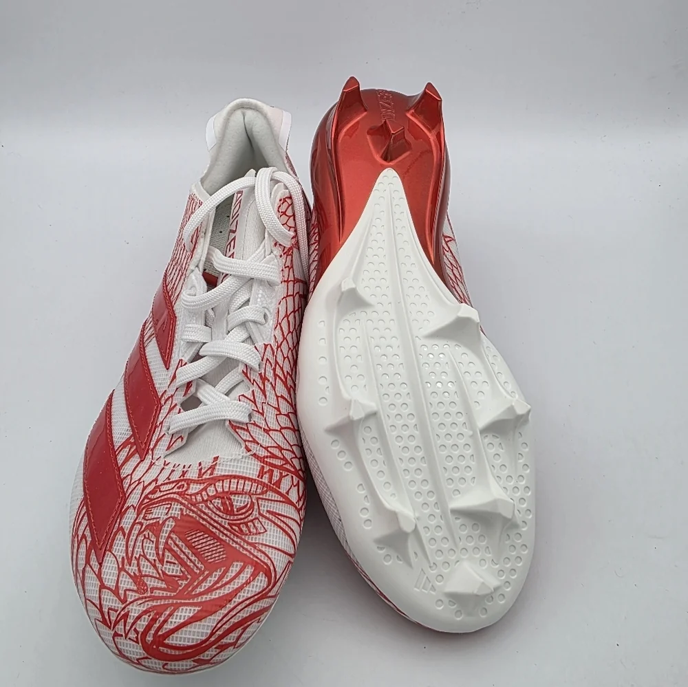 Adidas Adizero Electric 2 'Collegiate Orange White' Football Cleats